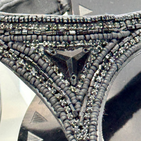 Gianni Bini Beaded Black Sandals Size 8.5! - Picture 9 of 9